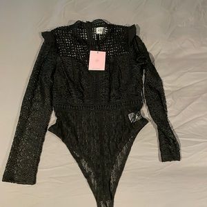 Brand new. Hello Molly lace bodysuit